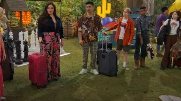 Free People Floral Jumpsuit worn by Lou Hockhauser (Miranda May) as seen in BUNK'D (S07E01)