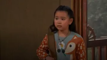 Stella McCartney Kids Graphic Fox-Print T-Shirt worn by  Scout(Brandilyn Cheah) as seen in BUNK'D (S07E02)
