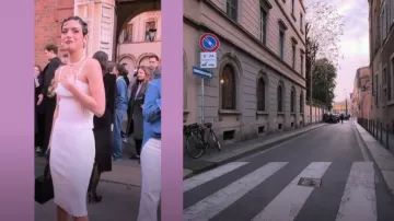 Guizio Rib Slinky Top worn by Dixie D'Amelio as seen in The D'Amelio Show (S03E04)