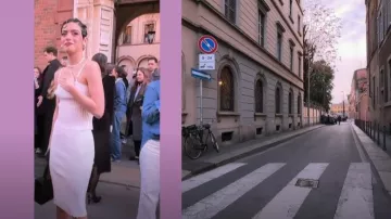 Guizio Rib Slinky Skirt worn by Dixie D'Amelio as seen in The D'Amelio Show (S03E04)