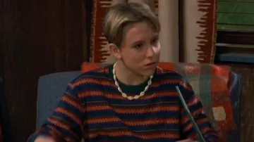 Obey Com­plex Jacquard Long Sleeve T-Shirt worn by Jake Jacobs (Luke Busey) as seen in BUNK'D (S07E03)