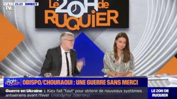 The Roseanna printed blouse worn by Julie Hammett in Ruquier's Le 20H show on October 4, 2023