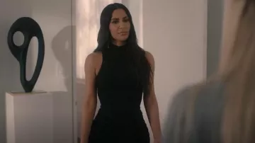 Skims Essential Mock Neck Bodysuit worn by Siobhan Corbyn (Kim Kardashian) as seen in American Horror Story (S12E03)
