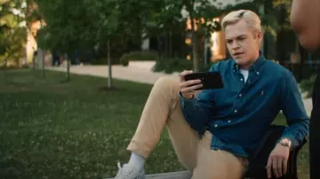 Polo Ralph Lauren Classic Fit Denim Shirt porté par Rufus (Alexander Calvert) vu dans Gen V (S01E04)