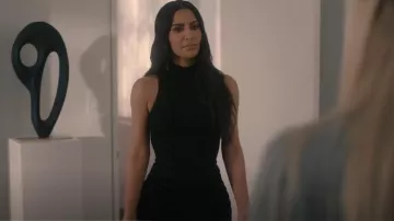 Alaia 3D Long Ribbed Sweater Skirt worn by Siobhan Corbyn (Kim Kardashian) as seen in American Horror Story (S12E03)
