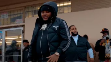 Rolex Everose Gold & Olive Green Day Date watch worn by Tee Grizzley in Grizzley 2Tymes (feat. Finesse2Tymes) [Official Video]