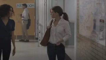 J Crew Cotton Classic Boy Shirt worn by Claire Wilson (Kate Mara) as seen in A Teacher (S01E01)