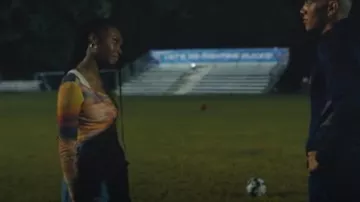 Urban Outfitters Shona Cinched Mesh Top worn by Naomi McDuffie (Kaci Walfall) as seen in Naomi (S01E04)