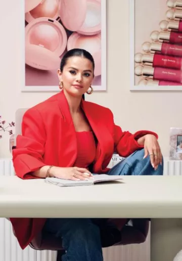 Eb Denim Outpost Jean in Luca worn by Selena Gomez at Fast Company on October 3, 2023