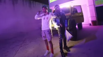 Chrome Hearts Purple & Green CH Hat usado por G Herbo en Got Da Sack con Lil Gnar [Video Musical Oficial]