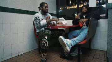 Timberland 40 Below Superboot Brown worn by Dave East in Steph & Klay Feat. Cruch Calhoun (Music Video)