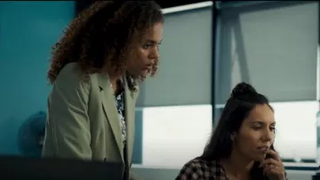 Mango Double BReasted Blazer worn by Emma (Jessica Plummer) as seen in The Girl Before (S01E01)