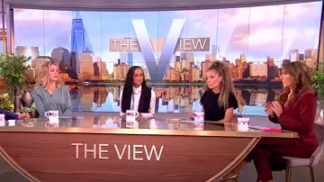 Veronica Beard Renzo Straight Crop Pants worn by Alyssa Farah as seen in The View on  October 12, 2023