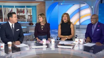 Clara Sunwoo Mock Neck Midi Dress worn by Hoda Kotb as seen in Today on  October 13, 2023