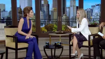 Alexander McQueen Sleeveless Jacket worn by Lisa Rinna as seen in LIVE with Kelly and Mark on October 12, 2023