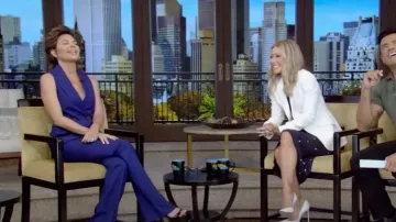 Alexander McQueen Narrow Bootcut Trouser worn by Lisa Rinna as seen in LIVE with Kelly and Mark on October 12, 2023