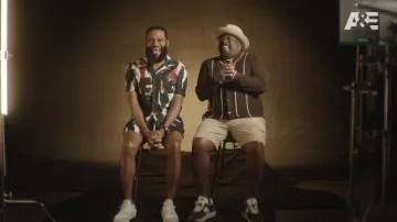 Alexander McQueen Chemise imprimée portée par Anthony Anderson dans la série télévisée Kings of BBQ