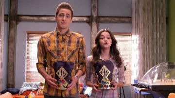 Salt Valley Western Yellow Plaid Shirt worn by Kendall Knight (Kendall Schmidt) in Big Time Rush (S04E07)