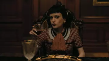 Maje Renalt Tweed Mini Dress worn by Juno (Ruth Codd) as seen in The Fall of the House of Usher (S01E01)