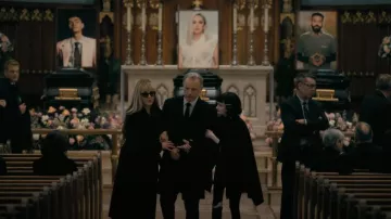 Mackage Mai Coat worn by Madeline Usher (Mary McDonnell) as seen in The Fall of the House of Usher (S01E05)