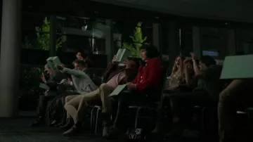 Valentino Garavani Leather Stud Sign Shoulder Bag worn by Juno (Ruth Codd) as seen in The Fall of the House of Usher (S01E06)