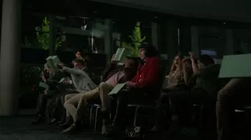 Valentino Garavani Leather Stud Sign Shoulder Bag worn by Juno (Ruth Codd) as seen in The Fall of the House of Usher (S01E06)