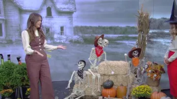 Maeve The Portside Button-Front Jumpsuit worn by Monica Mangini as seen in LIVE with Kelly and Mark on  October 13, 2023