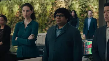 Top de cuello acanalado de Vince usado por Rian (Eva Victor) como se ve en Billions (T07E10)