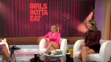 Barboteuse de smoking Alice + Olivia Mayra portée par Rayna Greenberg dans CBS Mornings le 11 octobre 2023