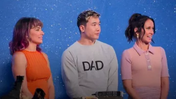 Ron dorff Or­gan­ic Cot­ton Sweat­shirt Dad worn by Joel Kim Booster as seen in Is It Cake? (S02E04)