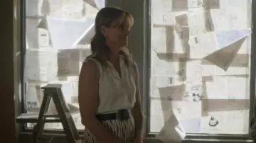 Kobi Halperin Mila Blouse worn by Lisa Stillman (Jessica Steen) as seen in Heartland (S17E03)