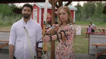 Rails Roma Floral Minidress In Pink Aster usado por Amy Fleming (Amber Marshall) como se ve en Heartland (S17E03)
