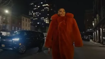 Givenchy Single Breasted Faux Fur Oversized Coat worn by Ubah Hassan as seen in The Real Housewives of New York City (S14E14)
