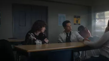 Jack & Jones Black Knit Sweater worn by James (Miles McKenna) as seen in Goosebumps (S01E04)