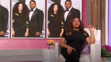 Mugler Cutout Ribbed Body-Con Midi Dress worn by Sherri Shepherd as seen in Sherri on October 14, 2023