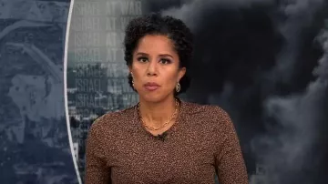 Robe Shae de maternité mûre portée par Adriana Diaz comme on le voit dans CBS Mornings le 16 octobre 2023