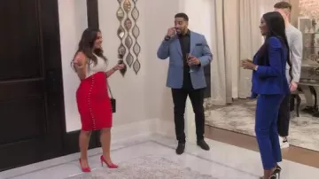 Fashion Nova In The Spirit Bandage Dress worn by Crystal Ferrari as seen in Listing Large Season 1 Episode 1