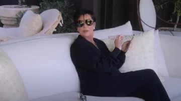 Porsche Design P8478 P/8478 E Copper Pilot Sunglasses worn by Kris Jenner as seen in The Kardashians (S04E04)
