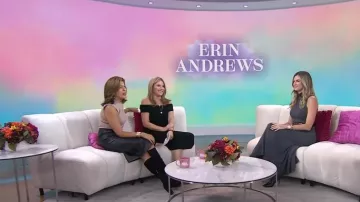 Veronica Beard Barrie Faux Leather Midi Skirt worn by Hoda Kotb as seen in Today with Hoda & Jenna  on October 17, 2023