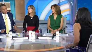 Lela Rose Sleeveless Knit Vest Dress worn by Hoda Kotb as seen in Today  on October 18, 2023