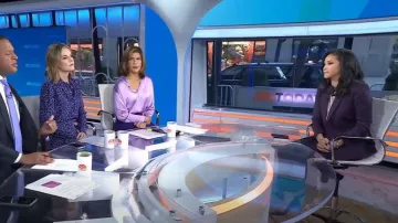 Altuzarra Indiana Stretch Wool Blazer worn by Laura Jarrett as seen in Today on  October 19, 2023