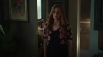 Tach Clothing Berna Crochet Top worn by Mary (Isla Fisher) as seen in Wolf Like Me (S02E01)