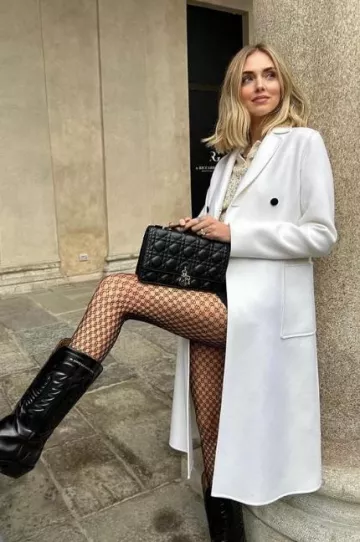 Dior West Heeled Boot worn by Chiara Ferragni on her Instagram post on October 19, 2023