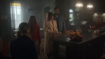 Camilla And Marc Check Print Somers Coat worn by Sarah (Emma Lung) as seen in Wolf Like Me (S02E06)