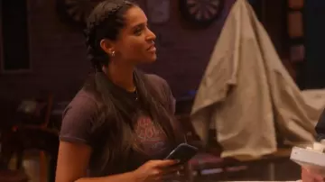 David Bowie Vintage T-Shirt World Tour 1978 worn by Liv (Lilly Singh) as seen in Dollface (S02E04)