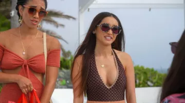 Oliver Goldsmith Yatton Sunglasses worn by Madison Maxwell (Brenda Song) as seen in Dollface (S02E05)