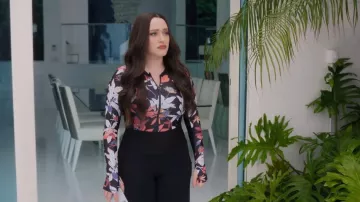 Axesea Flora Front Zip Long Sleeve One Piece worn by Jules Wiley (Kat Dennings) as seen in Dollface (S02E05)