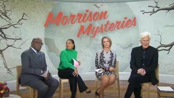 Eliza j Grid Print Shift Dress worn by Dylan Dreyer as seen in Today on October 23, 2023