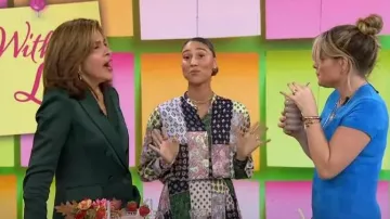 Jennifer Miller Pearl Drop Pierced Hoop Earrings worn by Hoda Kotb as seen in Today with Hoda & Jenna on October 23, 2023