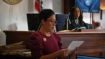 Ted Baker Lorna : Robe portée par Sherri Kansky (Ruthie Ann Miles) dans All Rise (S03E16)